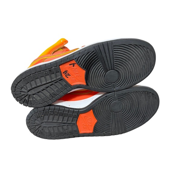 Nike SB Dunk High Men's Sneakers Candy Corn Orange Size 9.5 - Picture 6 of 6